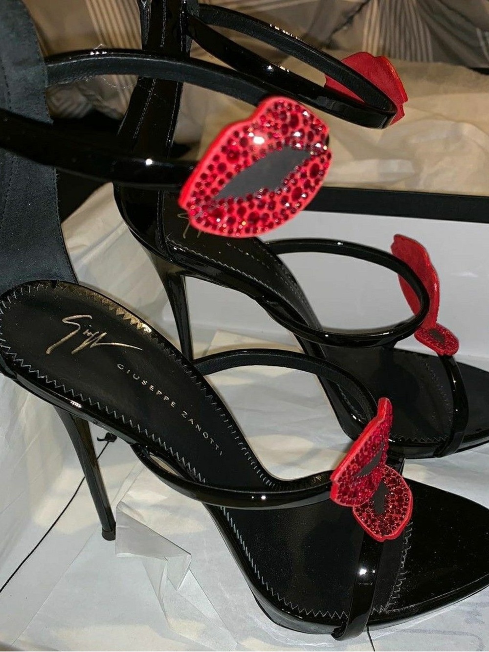 Giuseppe Zanotti Coline Lips Harmony Bouche SIZE 39/US 9 - Picture 3 of 6